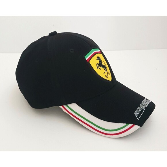 Scuderia Ferrari Formula One Blk Strapback Hat Logo Patch - Picture 4 of 9